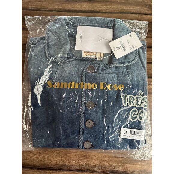 Free People Sandrine Rose the chateau tres cool denim jacket - Picture 5 of 6